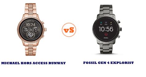 michael kors access runway vs fossil gen 4 venture|Gen 4 Runway Rose Gold.